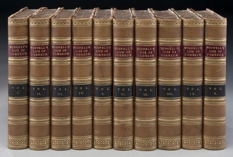 10 Volumes of Boswell's Life of Johnson, (1 of 5)