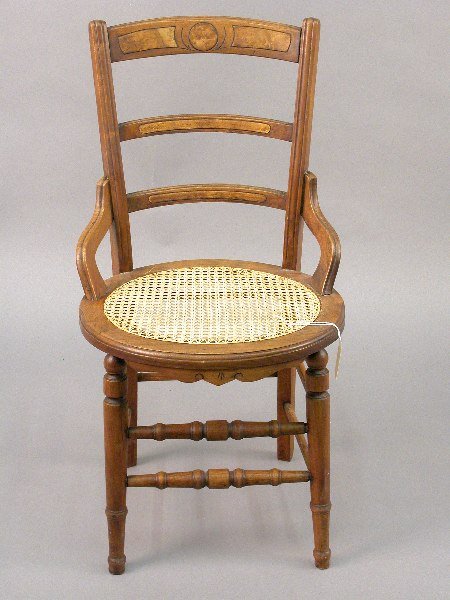 Walnut Victorian side chair, circa 1880 -