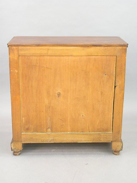 Walnut secretary with concealed leather - 3