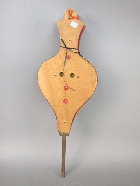 Mid 19th century bellows with embossed b - 2