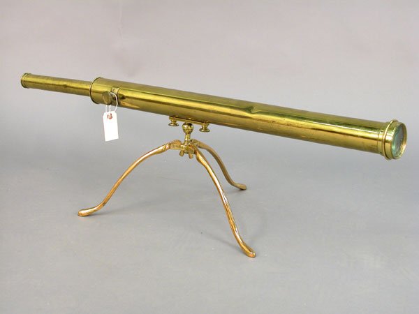 Brass Lowden Dundee Telescope on stand $ - 2
