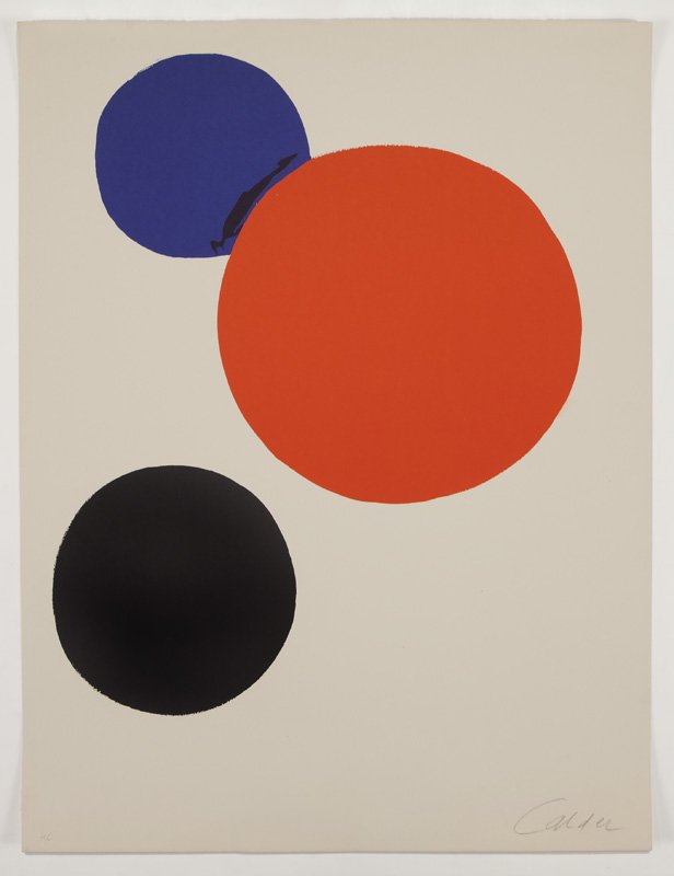 Alexander Calder, "Cercles Noir, Bleu, Rouge" (1 of 4)