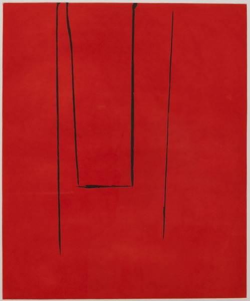 Robert Motherwell, "Untitled" color aquatint and (1 of 4)