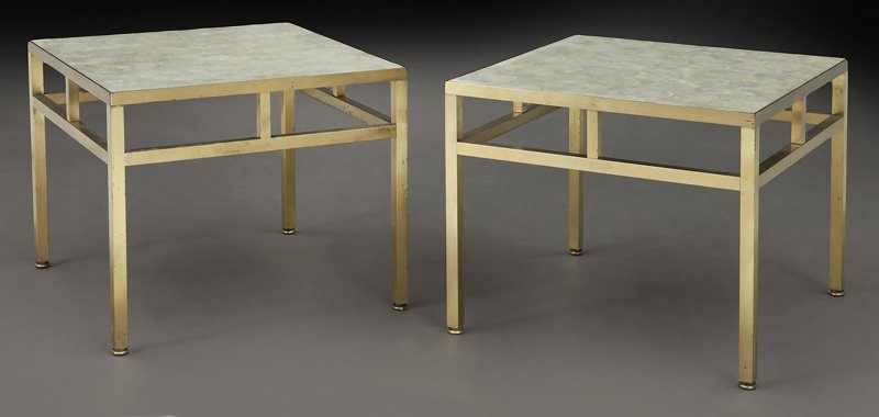 Pr. William Haines style capiz shell end tables (1 of 6)