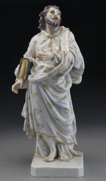 Meissen figure of St. Thomas (1 of 8)