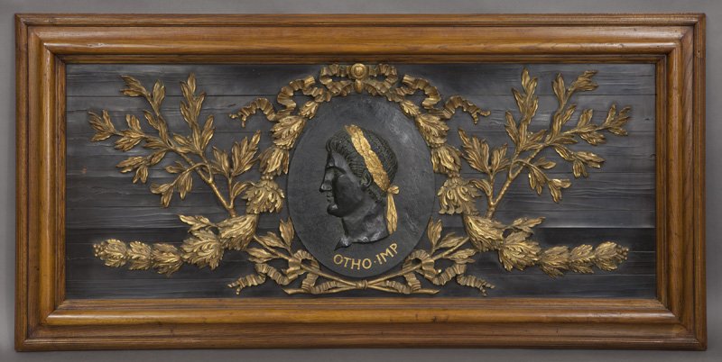 Large oak framed wall panel with ebonized (1 of 6)