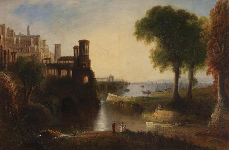 Edmund C. Coates, "Untitled (Landscape with view (1 of 6)