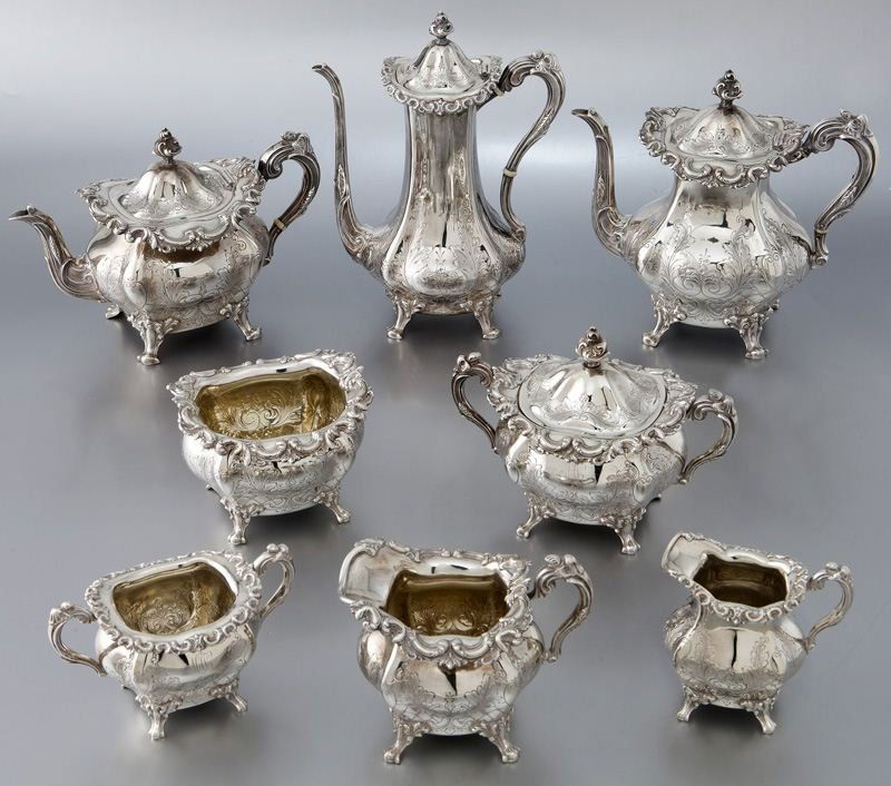 8 Pcs. Frank Smith Silver Co. coffee & tea (1 of 10)