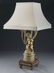 French bronze 5-light candelabra mounted as a lamp