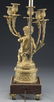 French bronze 5-light candelabra mounted as a lamp - 5