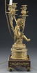 French bronze 5-light candelabra mounted as a lamp - 6