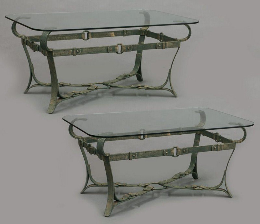 Pr. Art Moderne wrought iron tables (1 of 8)