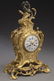 French Louis XV style gilt bronze mantel clock,