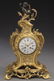 French Louis XV style gilt bronze mantel clock, - 2