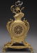 French Louis XV style gilt bronze mantel clock, - 4