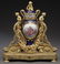 Louis XVI style gilt bronze annular clock,