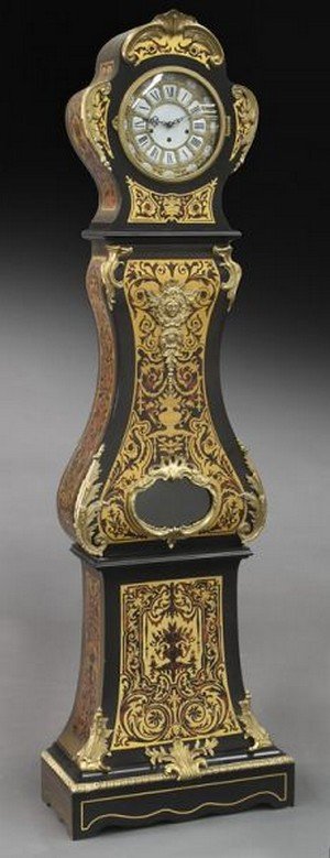 Contemporary Boulle style tallcase clock (1 of 10)