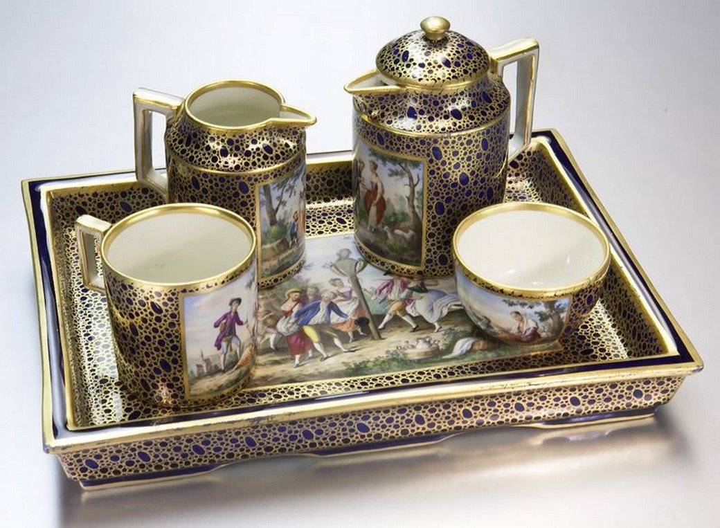 5 Pc. Royal Vienna coffee service (1 of 9)