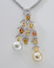 18K gold, South Sea pearl and diamond necklace - 2