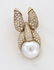 Henry Dunay 18K gold, pearl and diamond pendant