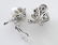 Pair 18K gold, diamond SS and Tahitian pearl frog - 2