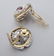 Edwardian/Deco platinum, 18K, diamond & ruby ear- - 2