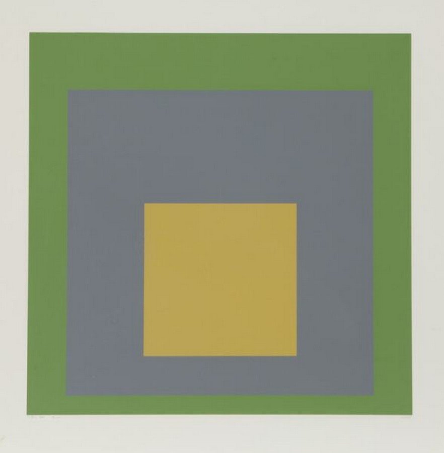 Josef Albers "SP VIII" color silkscreen, 1967. (1 of 7)