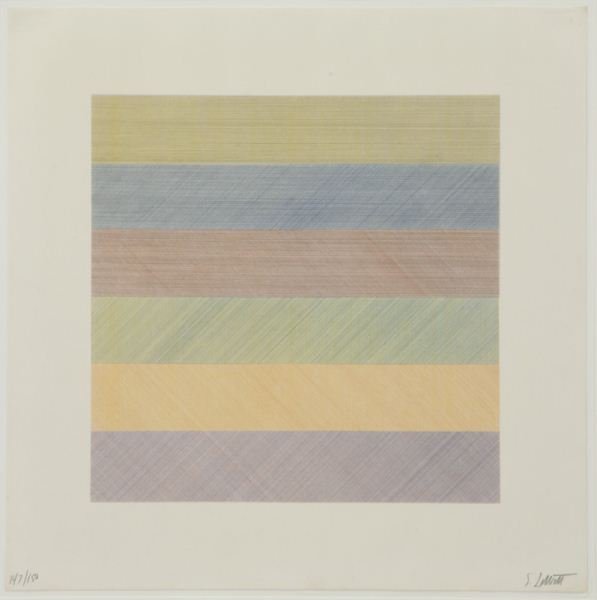 Sol LeWitt "Composite Series" color screenprint, (1 of 6)