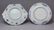 307: (2) Japanese Imari Meiji plates, fan shaped - 2