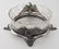 Continental cut glass and silverplate centerpiece, - 3