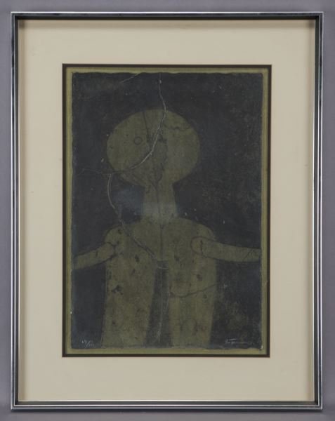 Rufino Tamayo "Figura en verde" color mixograph, (1 of 6)