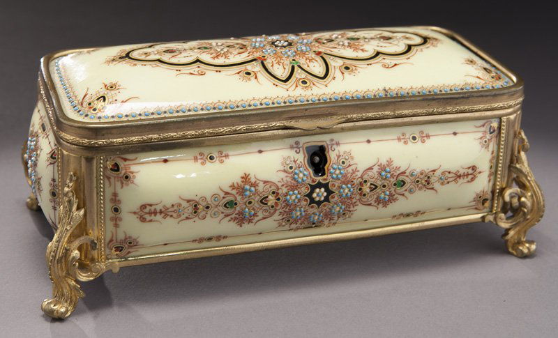 French enameled dresser box (1 of 6)