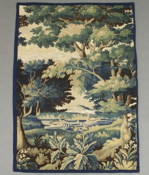 18th C. Aubusson tapestry panel depicting (1 of 7)