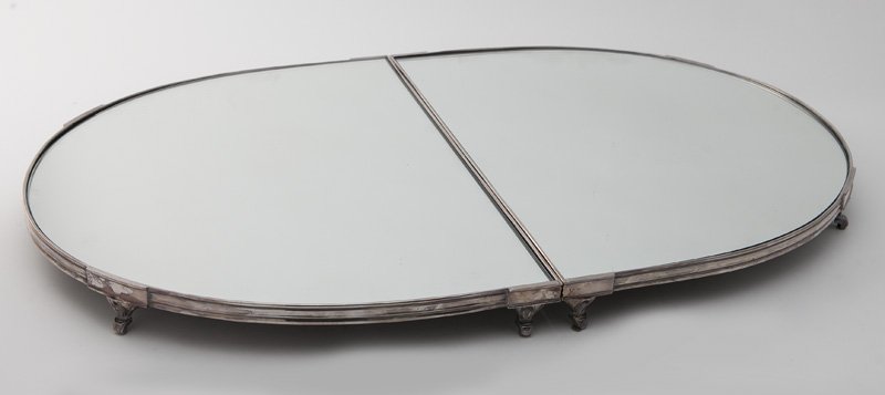 Continental silver on copper mirrored plateau (1 of 5)