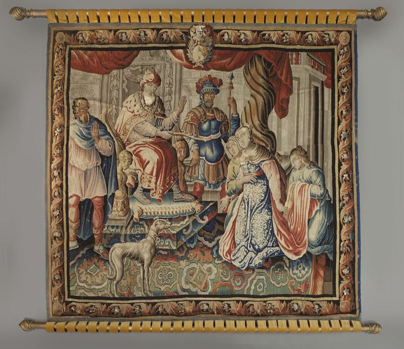 Aobusson narrative tapestry - Esther and Ahasuerus (1 of 7)