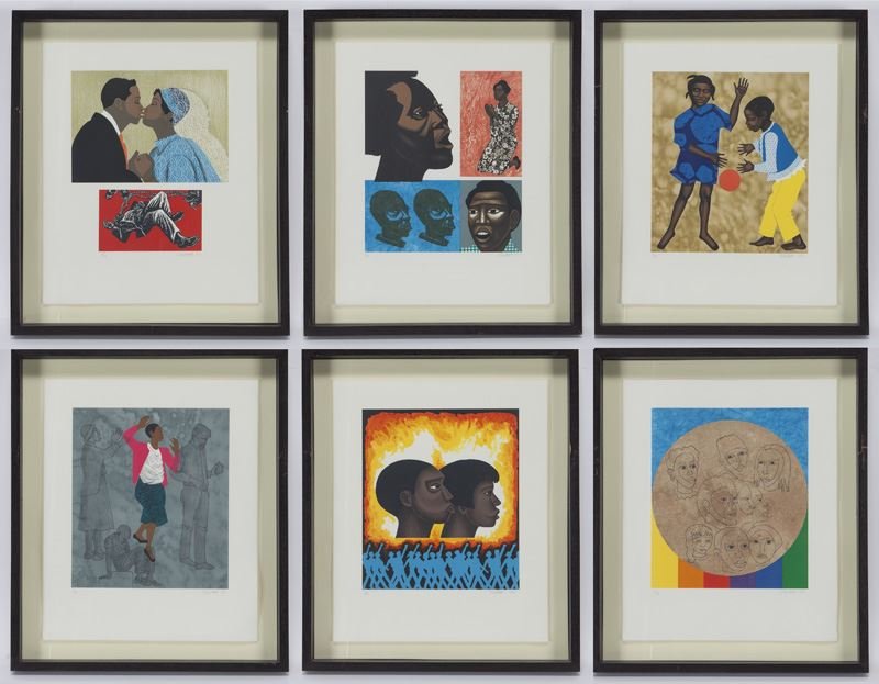 (6) Works by Elizabeth Catlett from the series, (1 of 10)