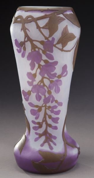 Legras French cameo glass vase, (1 of 7)