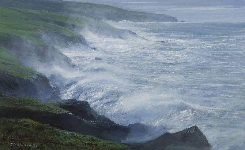 Peter Ellenshaw "Kerry Coastline" acrylic on (1 of 6)