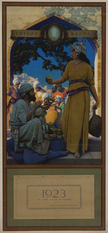 Maxfield Parrish "The Lamp Seller of Baghdad" (1 of 10)