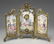 135: Miniature French Limoges enamel screen clock