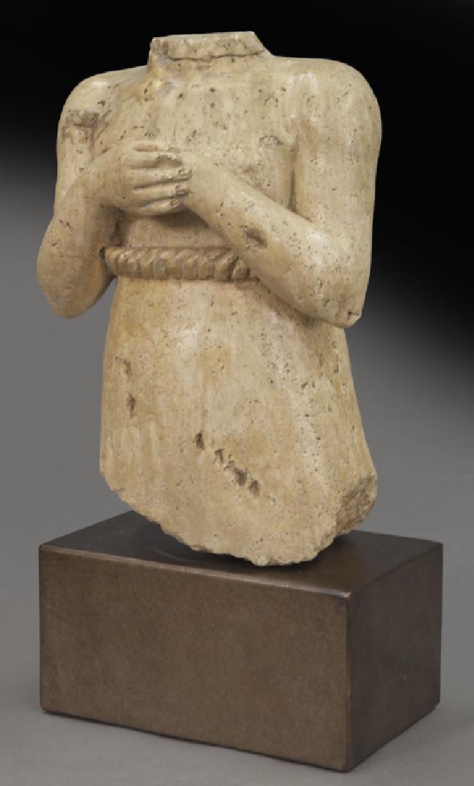 Hand carved Venetian limestone bust of a female (1 of 7)