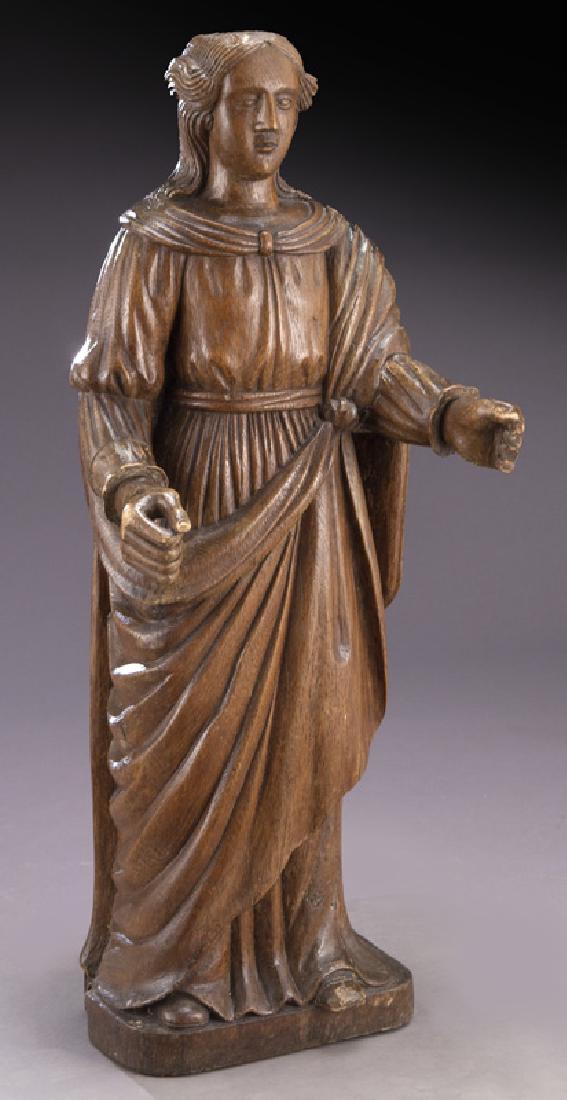 18th C. French carved religious figure. (1 of 8)