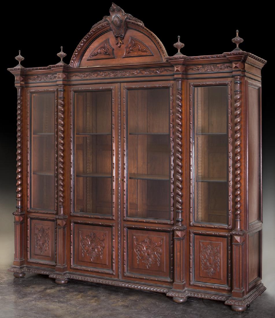19th C. Portuguese 4-door bookcase, (1 of 11)