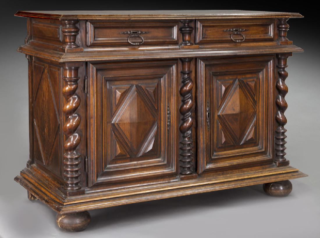 Louis VIII style carved walnut buffet, (1 of 9)