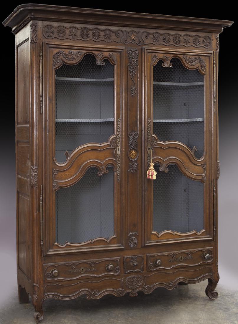 French 18th C. "wedding armoire" from the province (1 of 10)