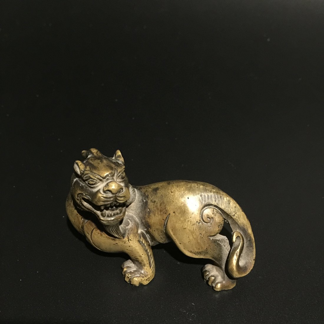 18-19 Century Brass Mystic beast paperweight (1 of 5)