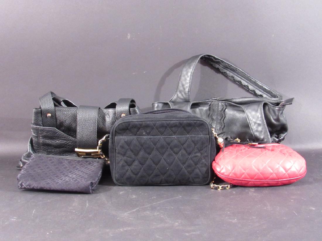 5 Assorted Ladies Handbags: Holt Renfrew, etc. (From a Central Park West Estate)