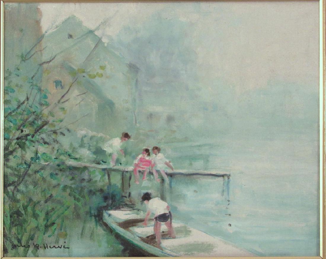 Jules R Herve (French 1887-1981) Oil (1 of 8)