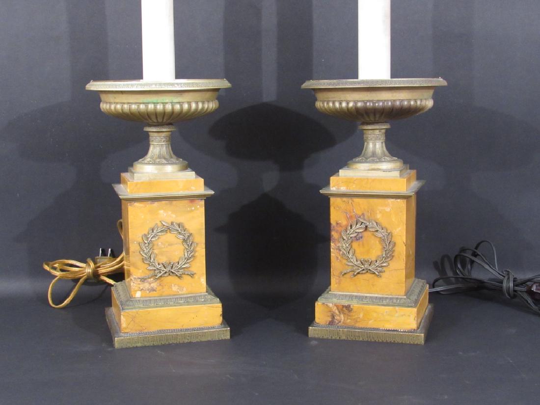 Pair Empire Style Tazza Lamps (1 of 6)