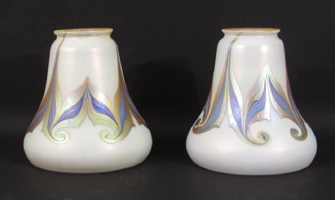 2  Quezal Art Glass Shades (1 of 5)